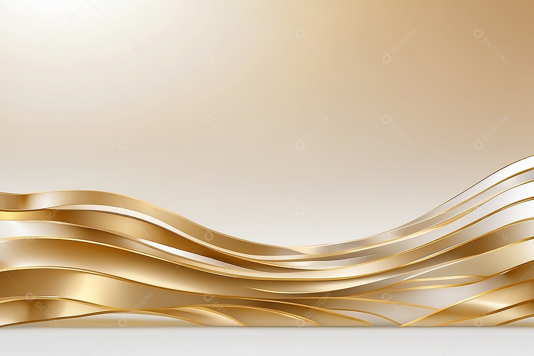 Ondas de ouro branco líquido