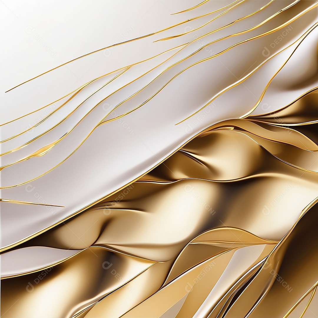 Ondas de ouro branco líquido