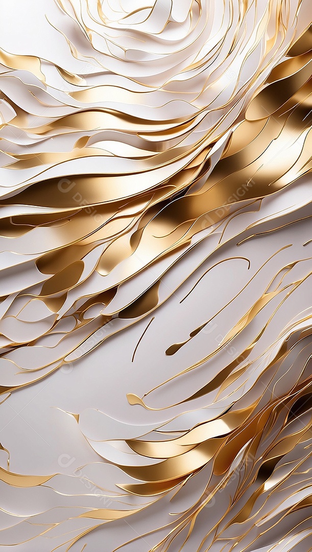 Ondas de ouro branco líquido