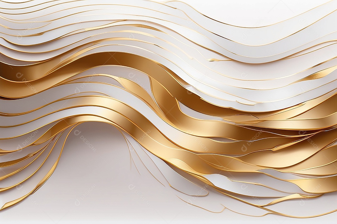 Ondas de ouro branco líquido