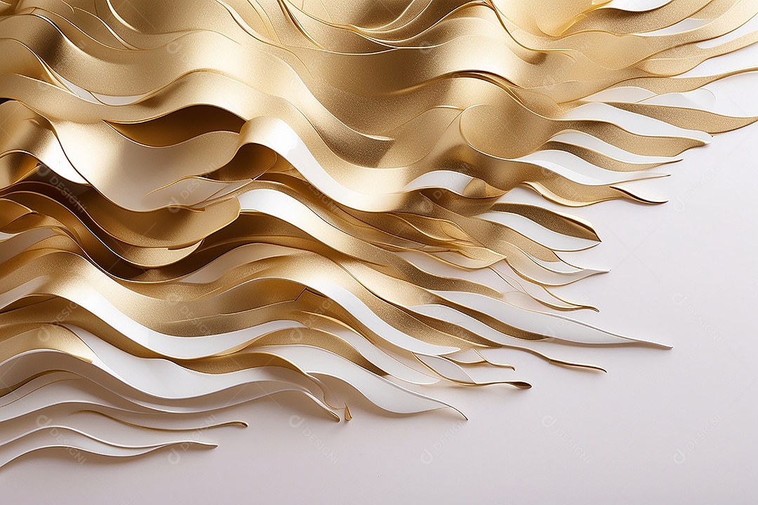 Ondas de ouro branco líquido