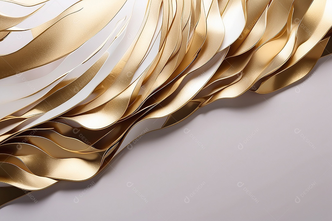 Ondas de ouro branco líquido