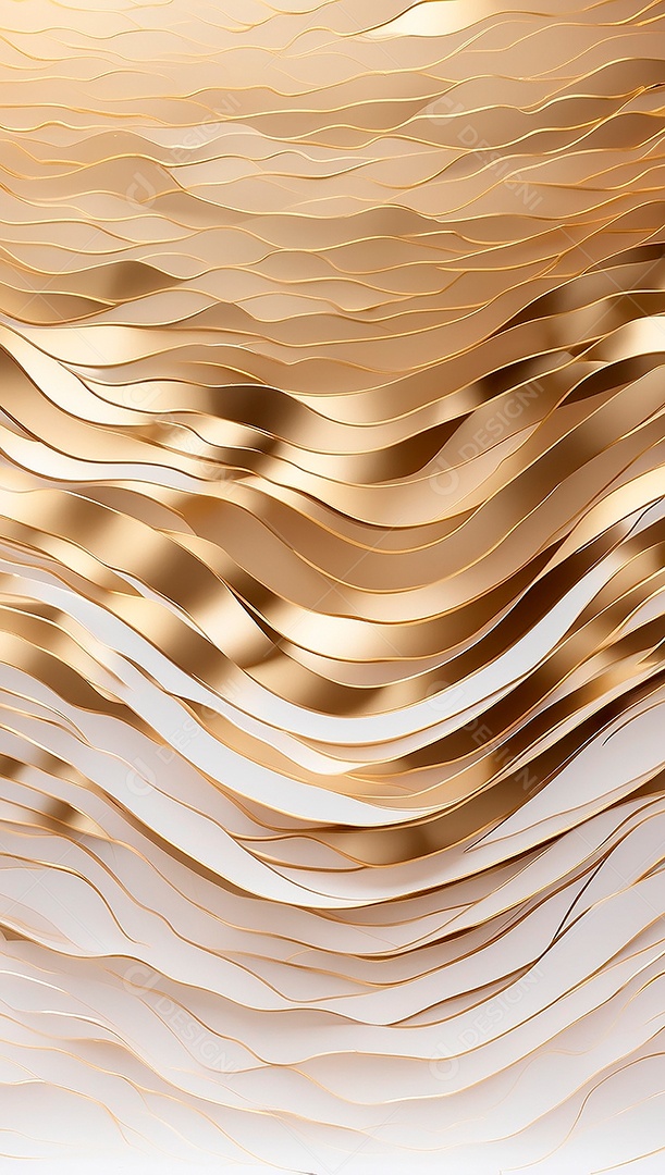 Ondas de ouro branco líquido