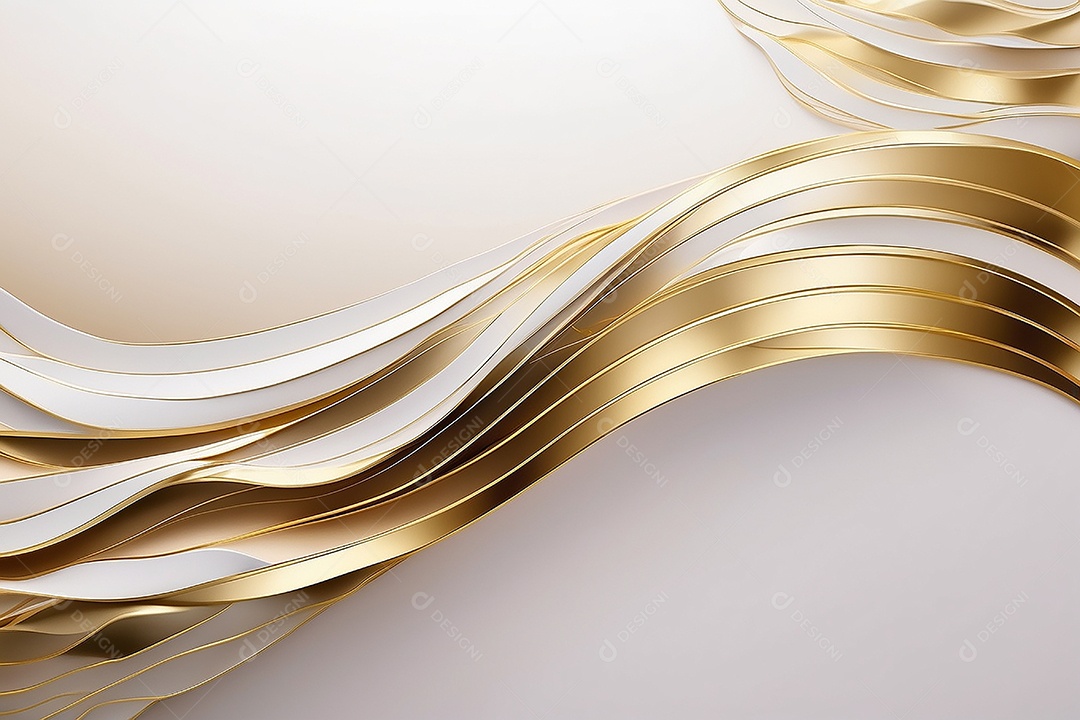 Ondas de ouro branco líquido