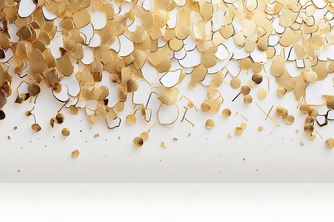 Ondas de ouro branco líquido