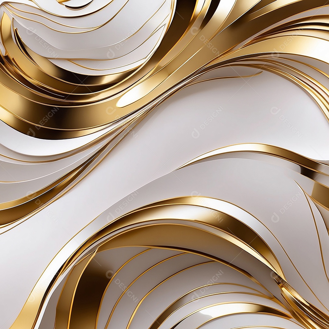 Ondas de ouro branco líquido