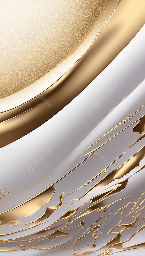 Ondas de ouro branco líquido