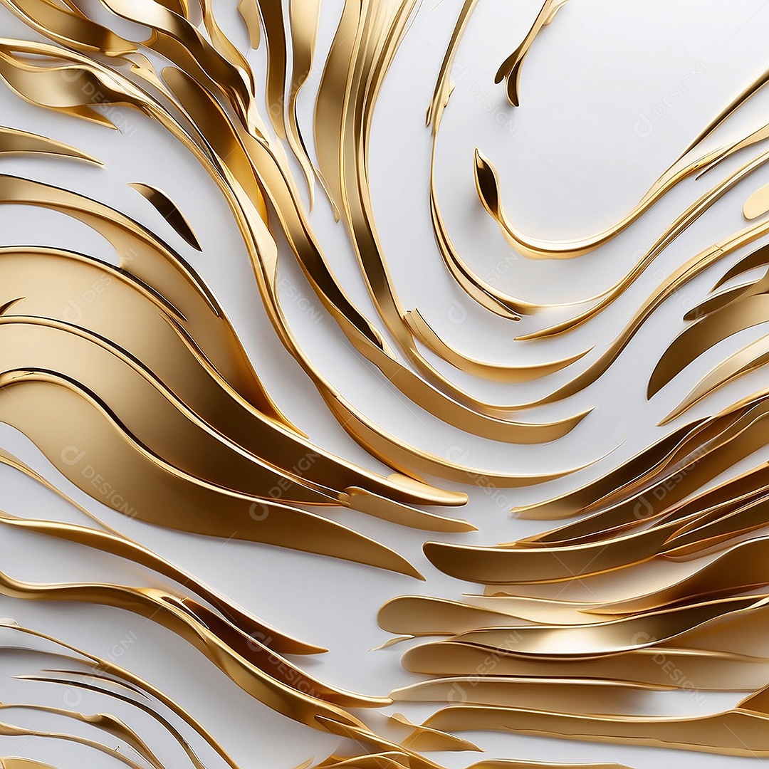 Ondas de ouro branco líquido