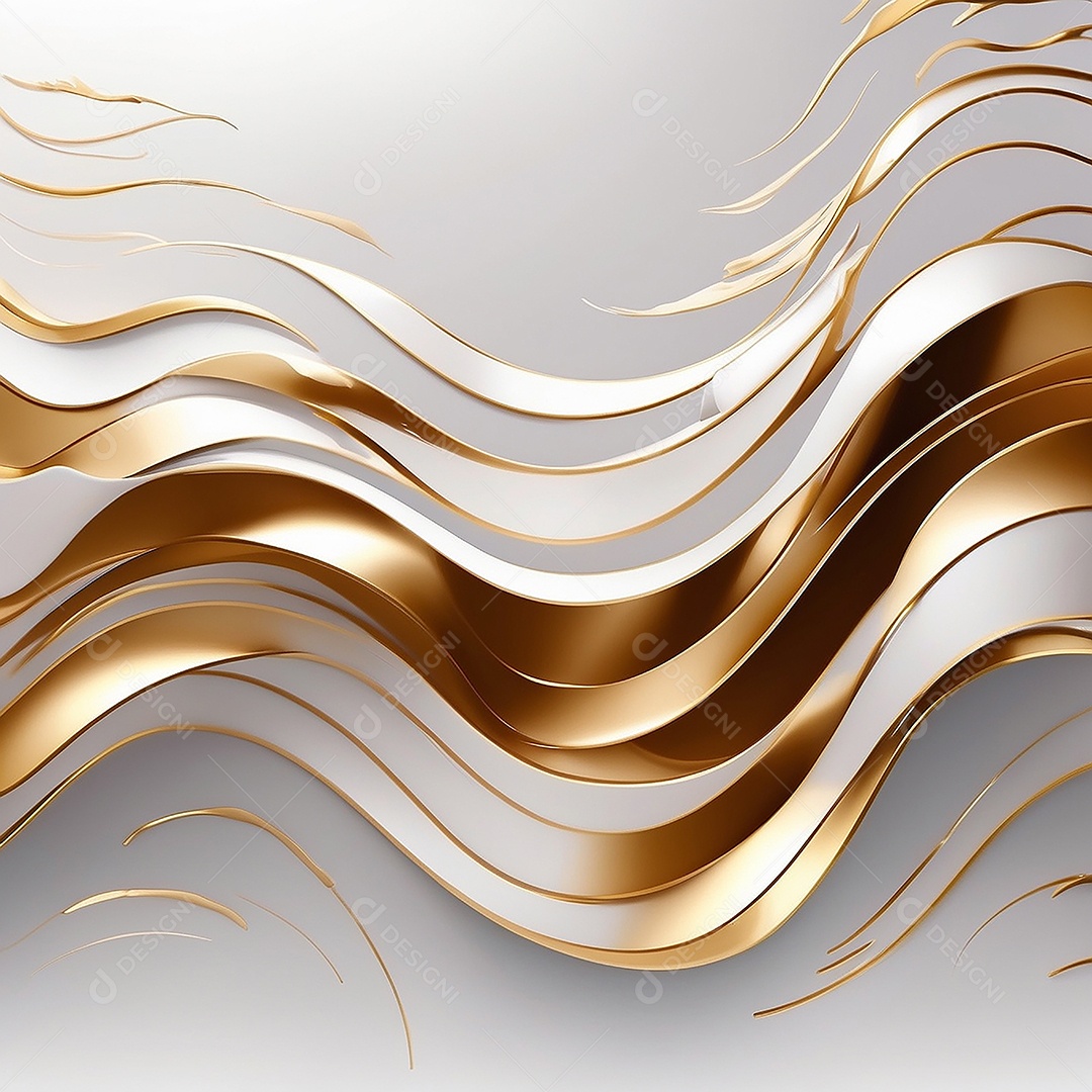 Ondas de ouro branco líquido