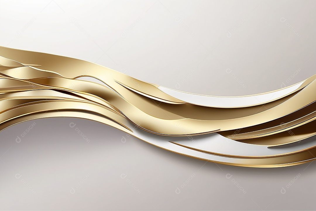 Ondas de ouro branco líquido