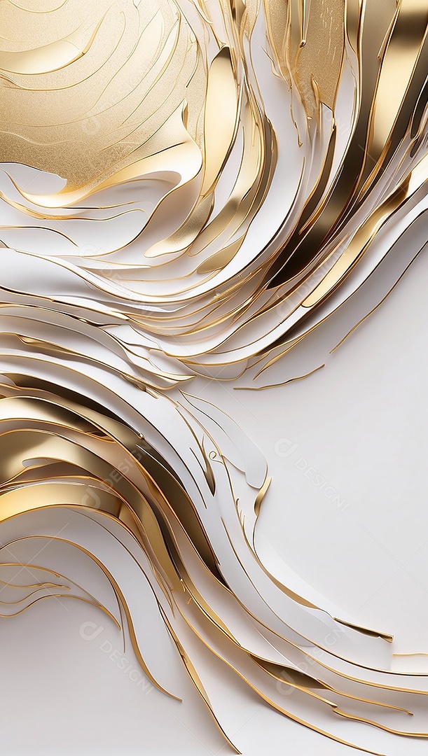 Ondas de ouro branco líquido