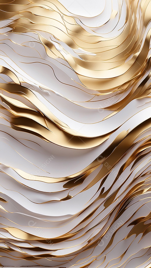 Ondas de ouro branco líquido