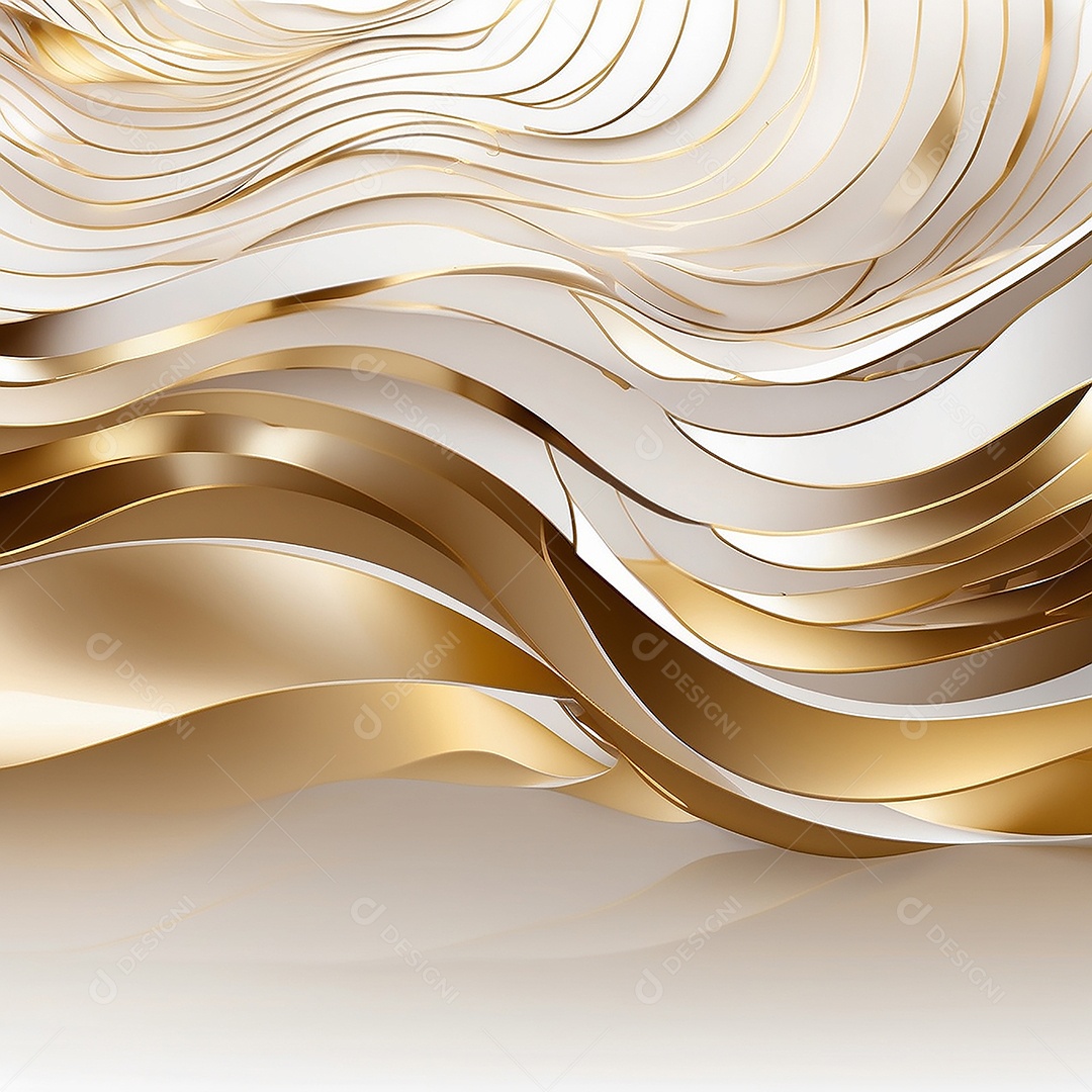 Ondas de ouro branco líquido