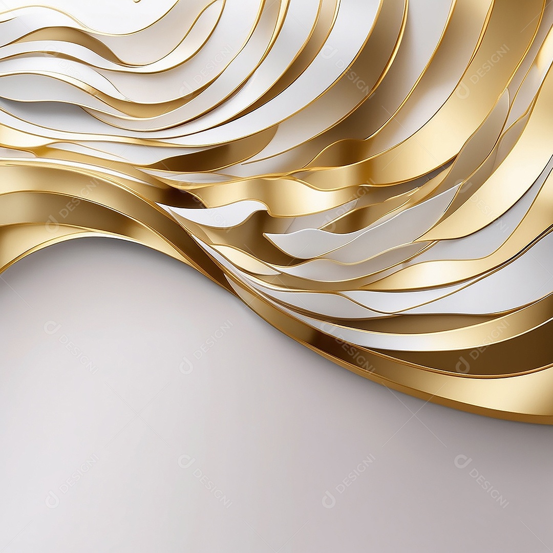 Ondas de ouro branco líquido