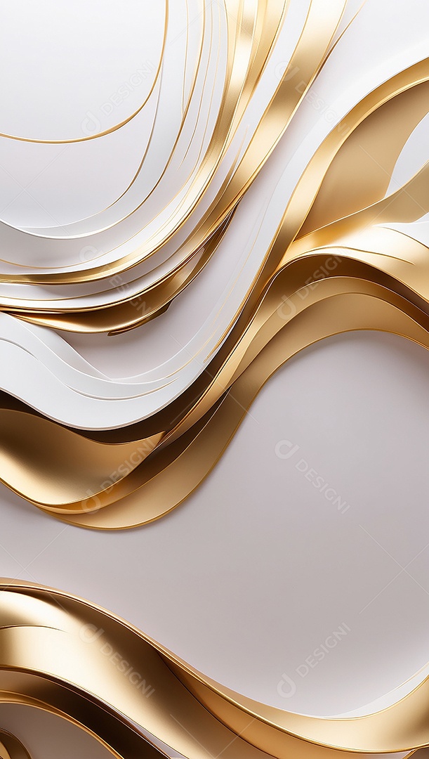 Ondas de ouro branco líquido