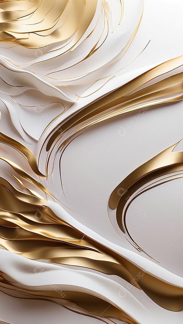 Ondas de ouro branco líquido