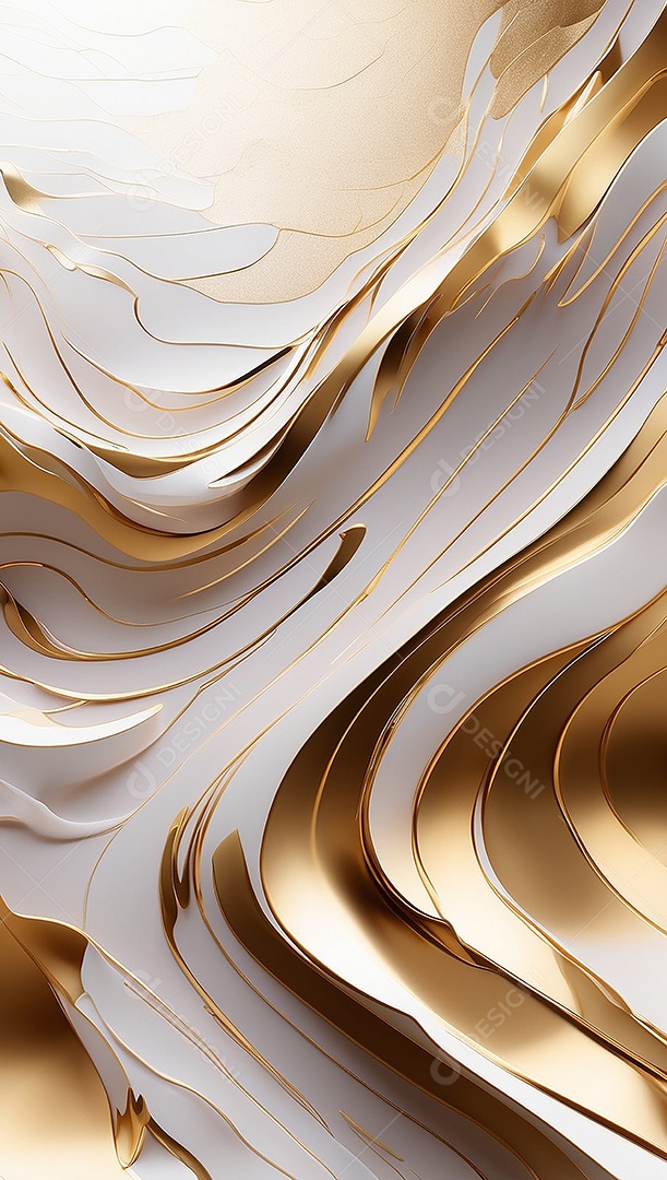 Ondas de ouro branco líquido