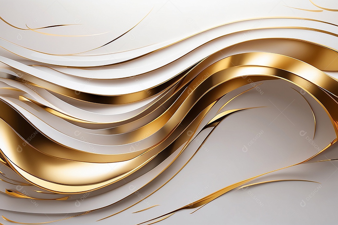 Ondas de ouro branco líquido