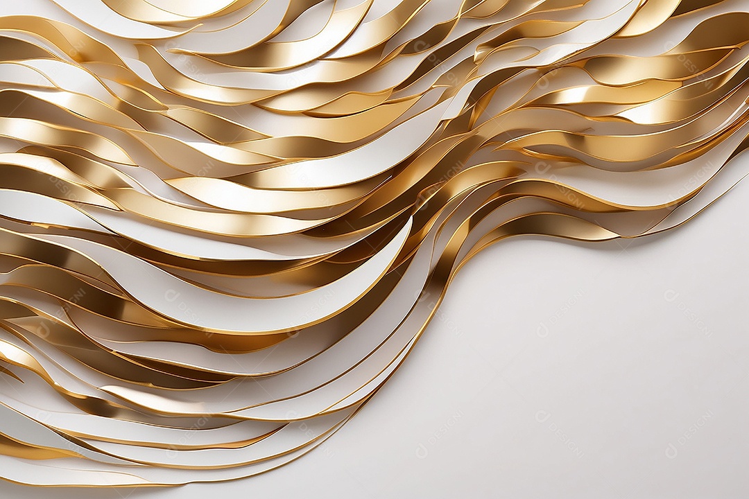 Ondas de ouro branco líquido