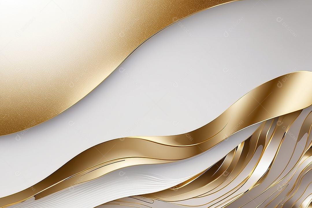 Ondas de ouro branco líquido