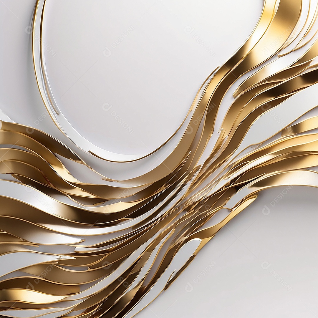 Ondas de ouro branco líquido