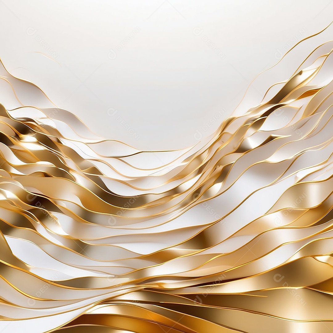 Ondas de ouro branco líquido