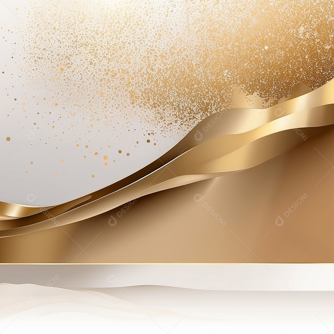 Ondas de ouro branco líquido