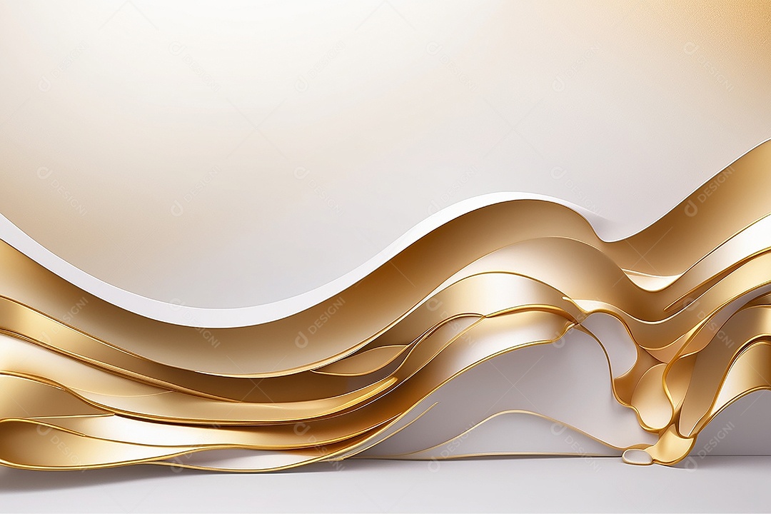 Ondas de ouro branco líquido