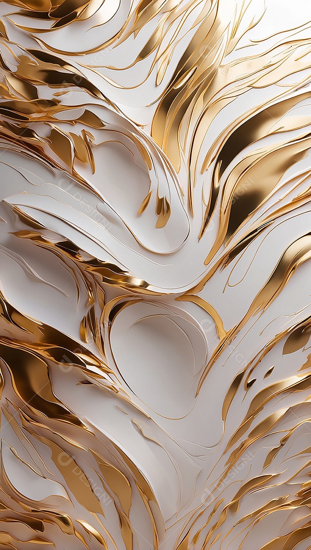 Ondas de ouro branco líquido