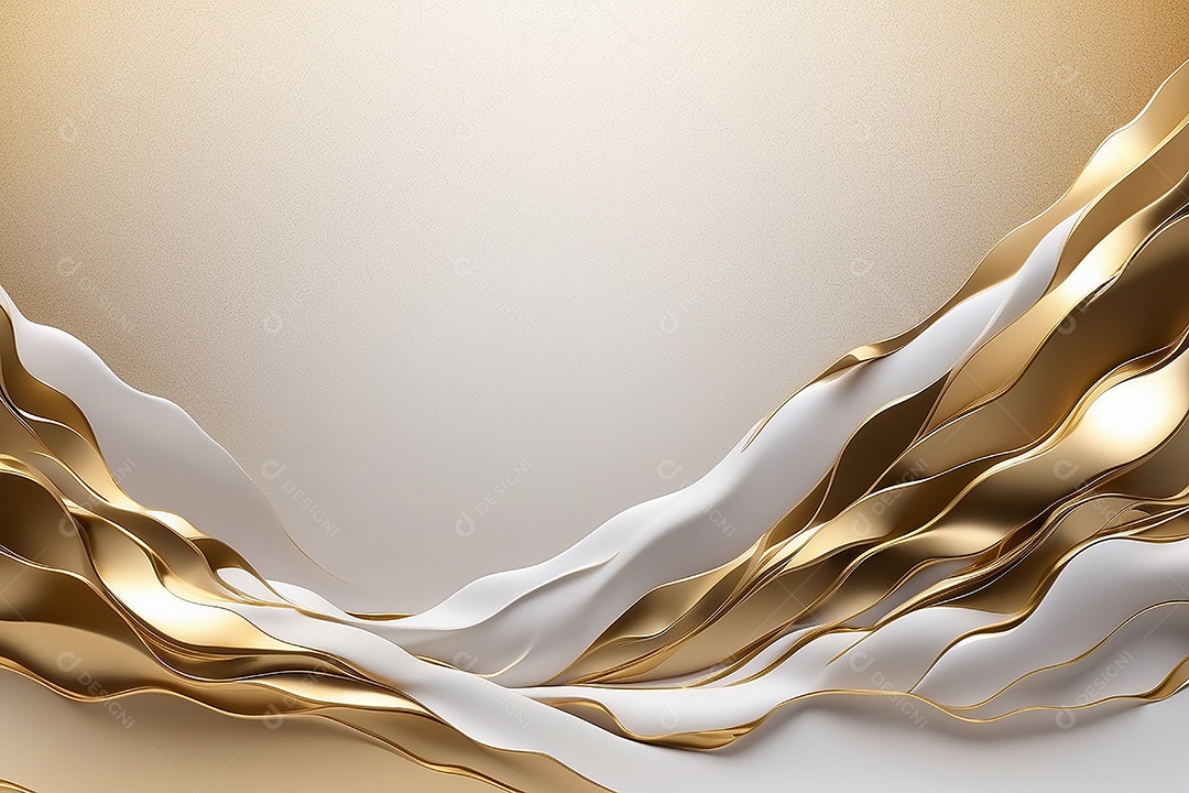 Ondas de ouro branco líquido