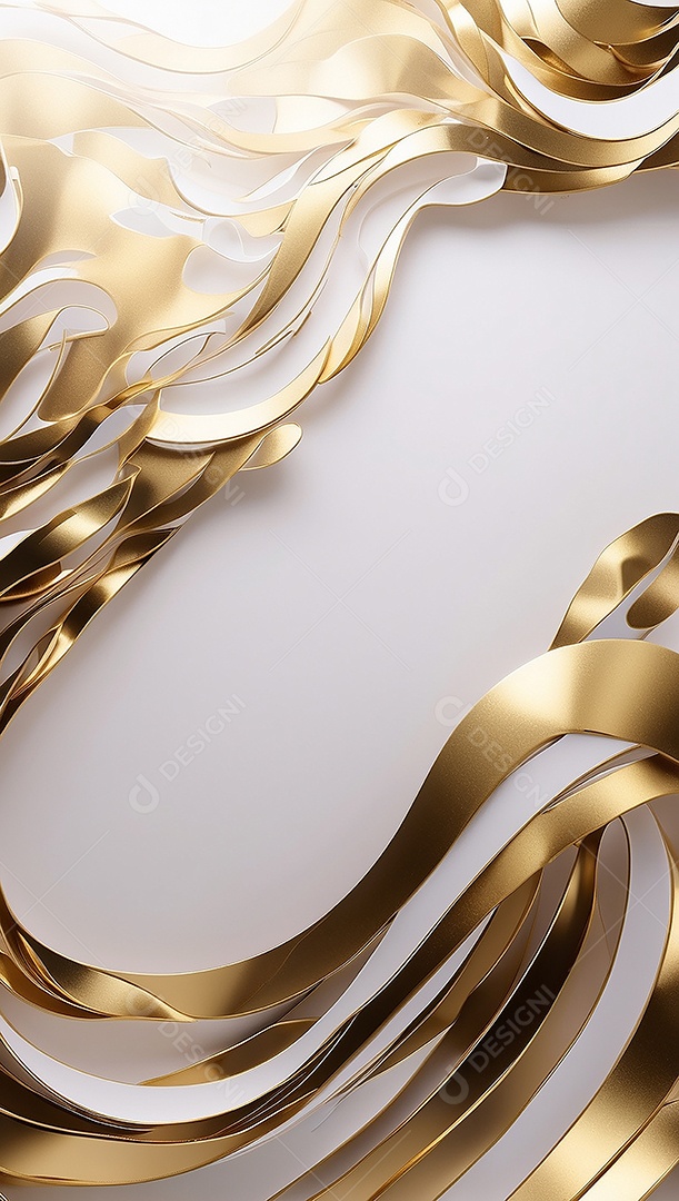 Ondas de ouro branco líquido