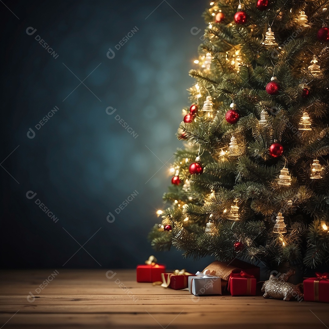 Àrvore de natal copyspace borrado