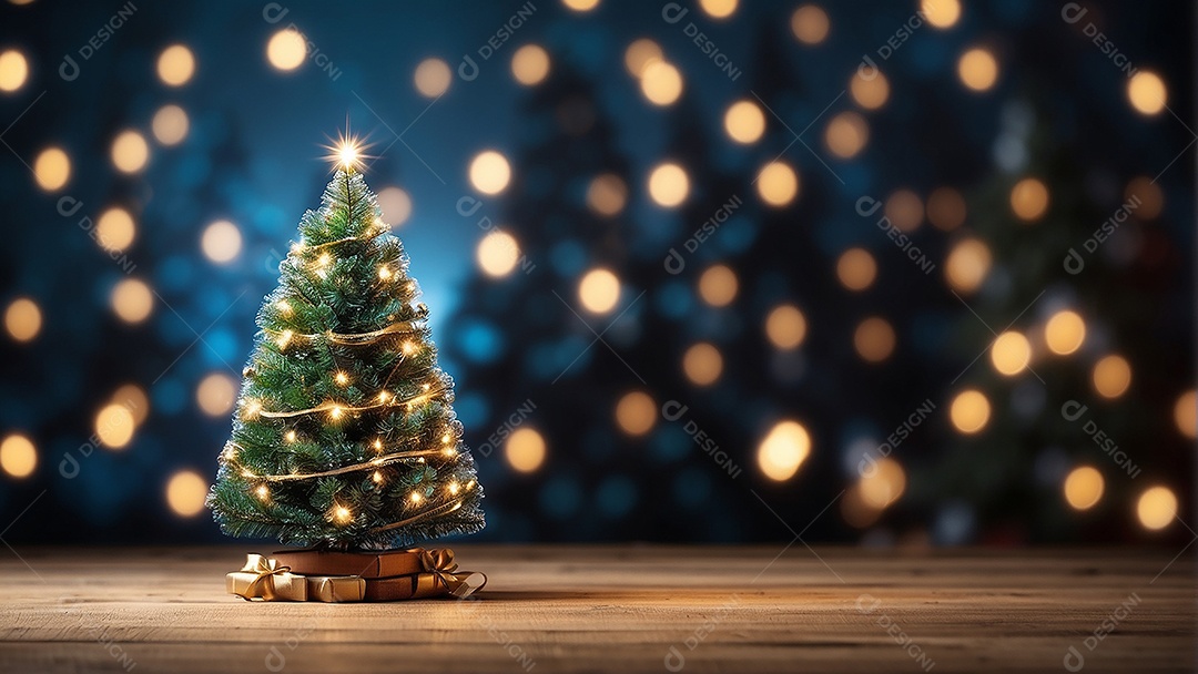 Àrvore de natal copyspace borrado