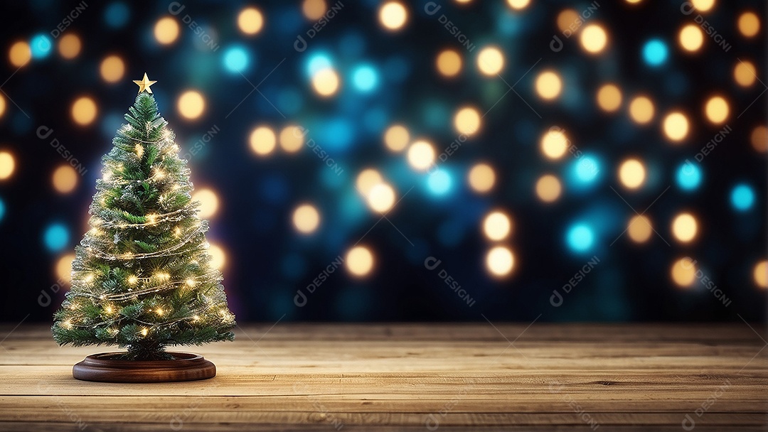 Àrvore de natal copyspace borrado