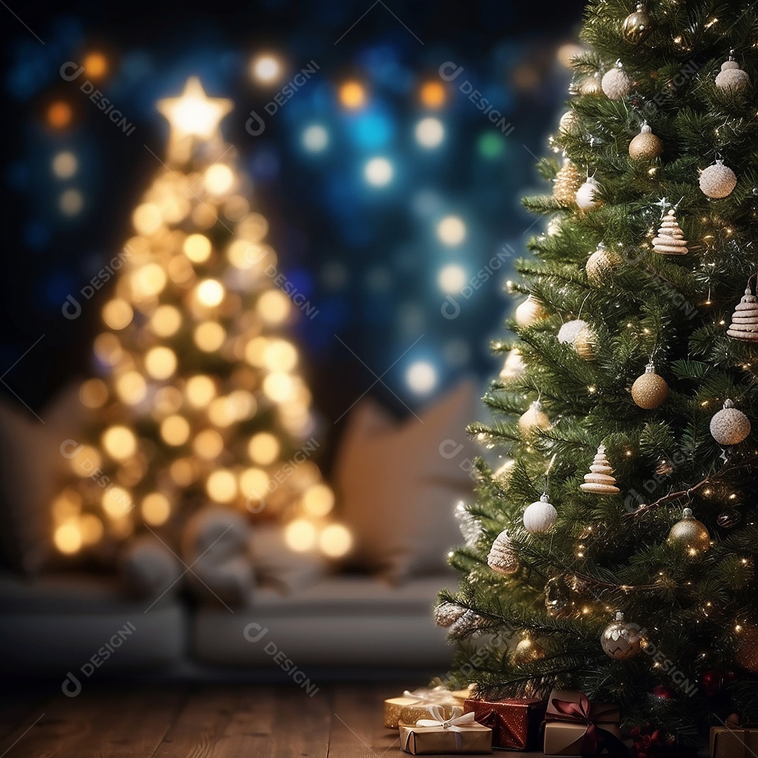 Àrvore de natal copyspace borrado