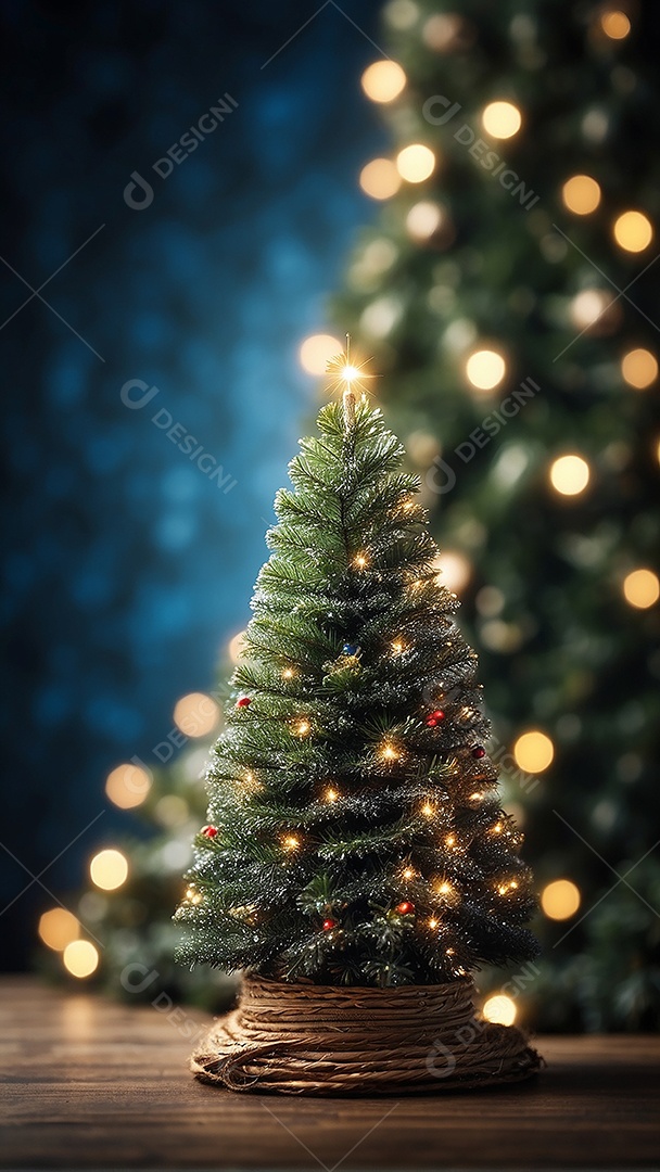 Àrvore de natal copyspace borrado