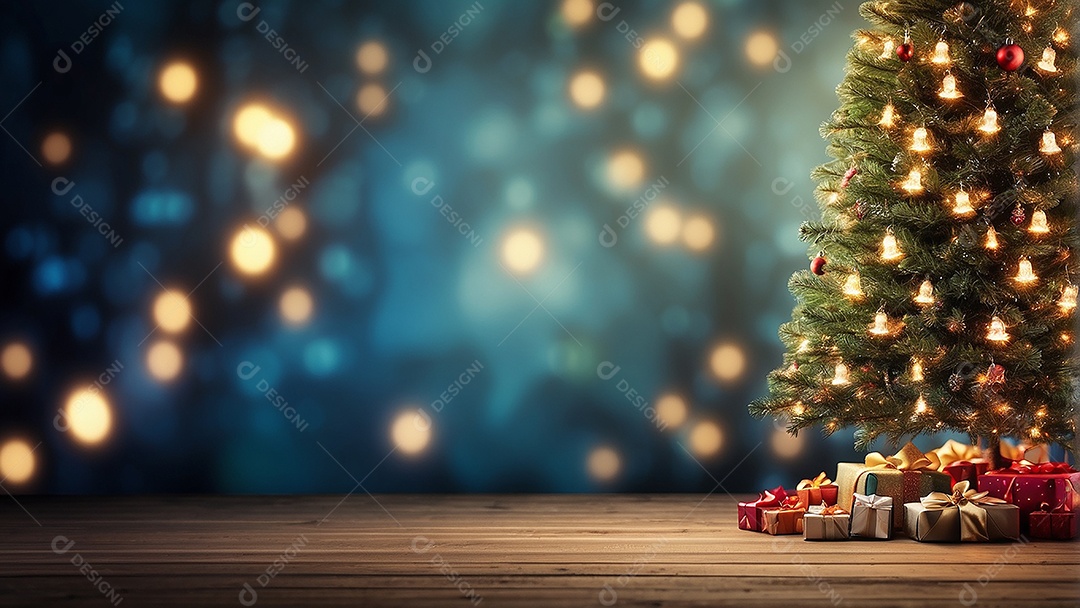 Àrvore de natal copyspace borrado