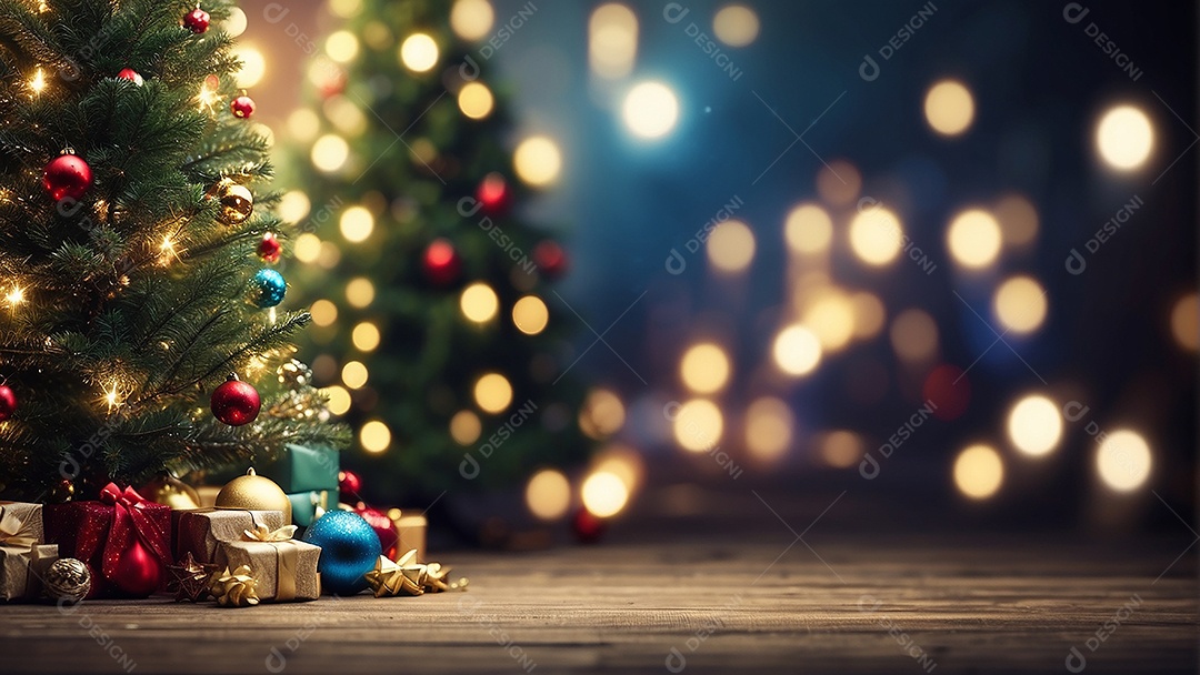 Àrvore de natal copyspace borrado