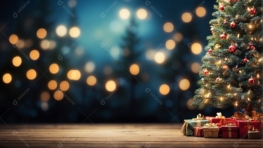 Àrvore de natal copyspace borrado