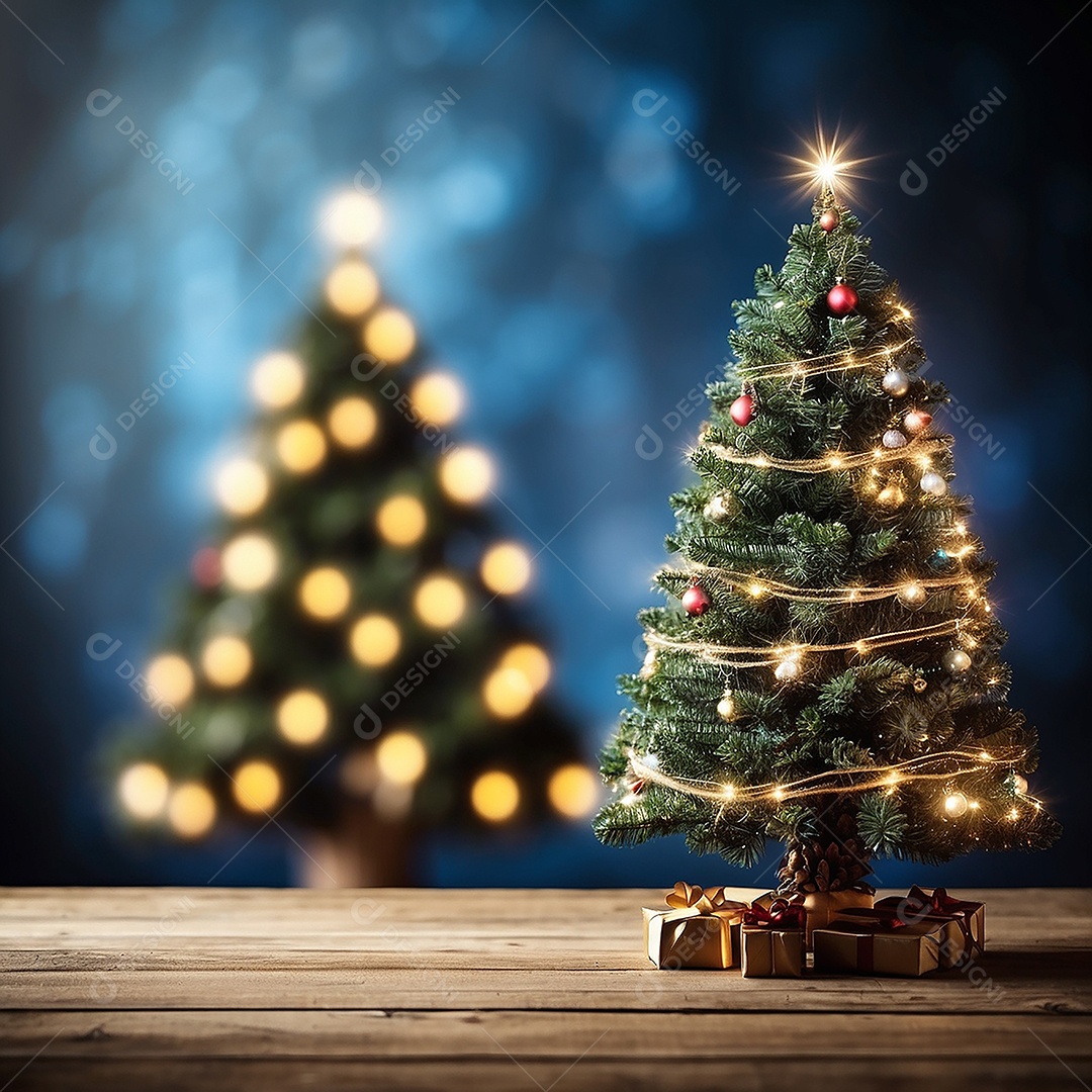 Àrvore de natal copyspace borrado