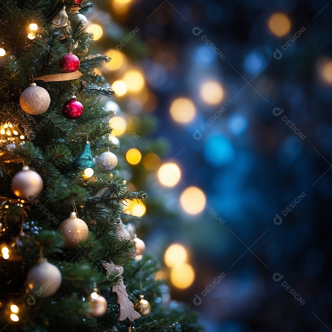 Àrvore de natal copyspace borrado