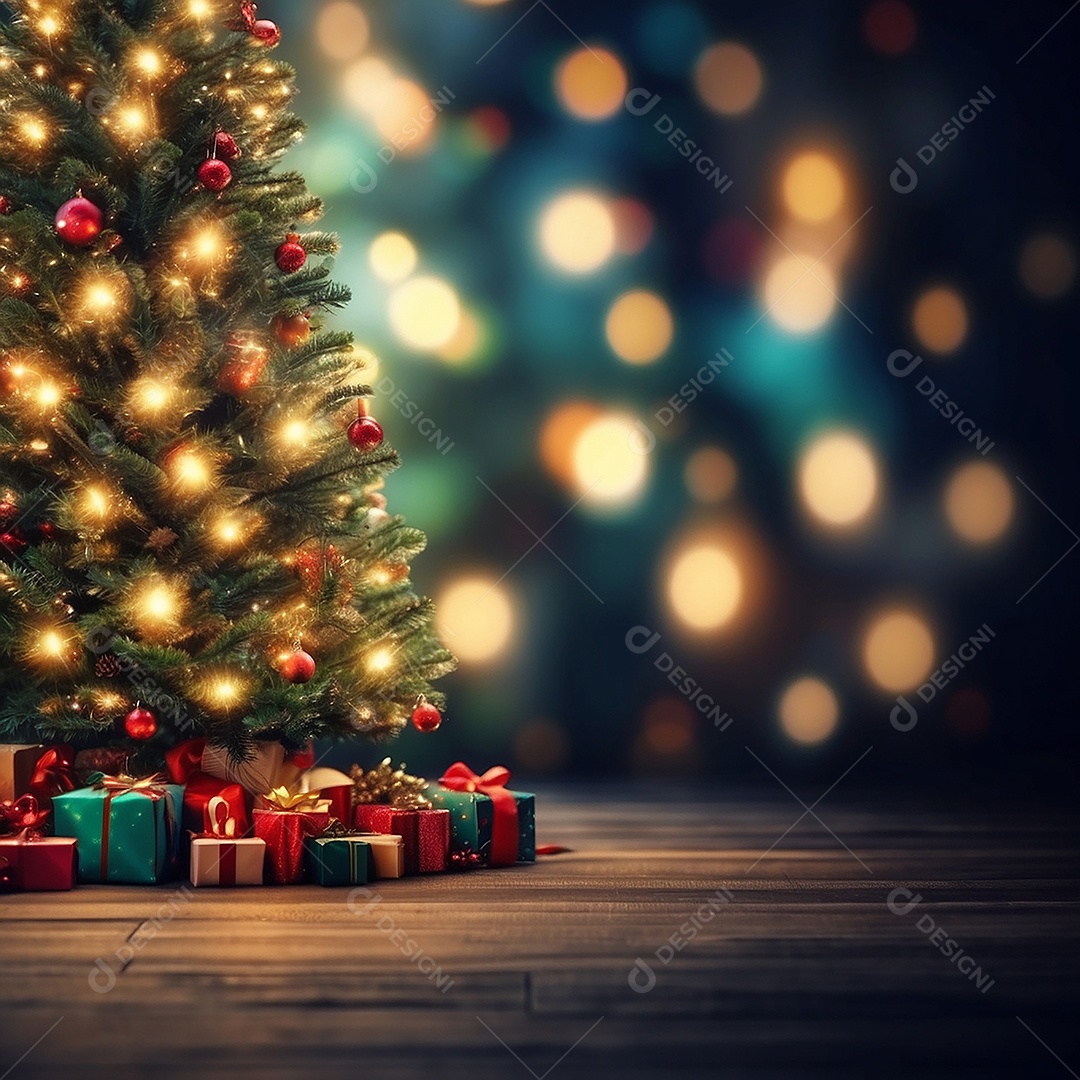 Àrvore de natal copyspace borrado