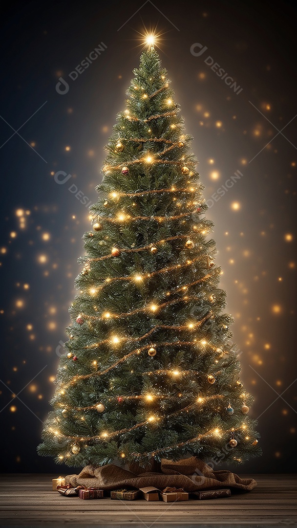 Àrvore de natal copyspace borrado