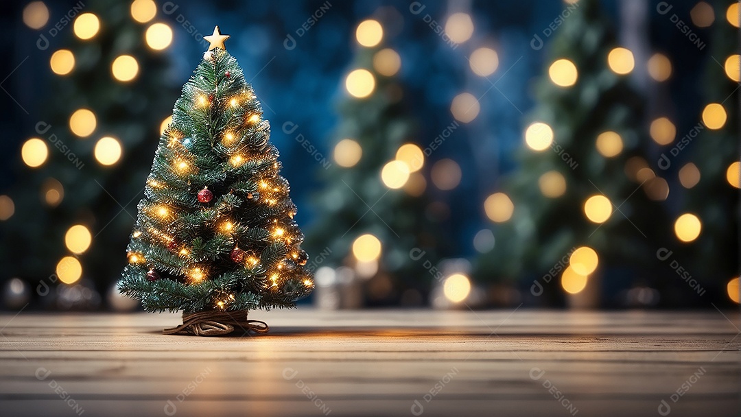 Àrvore de natal copyspace borrado