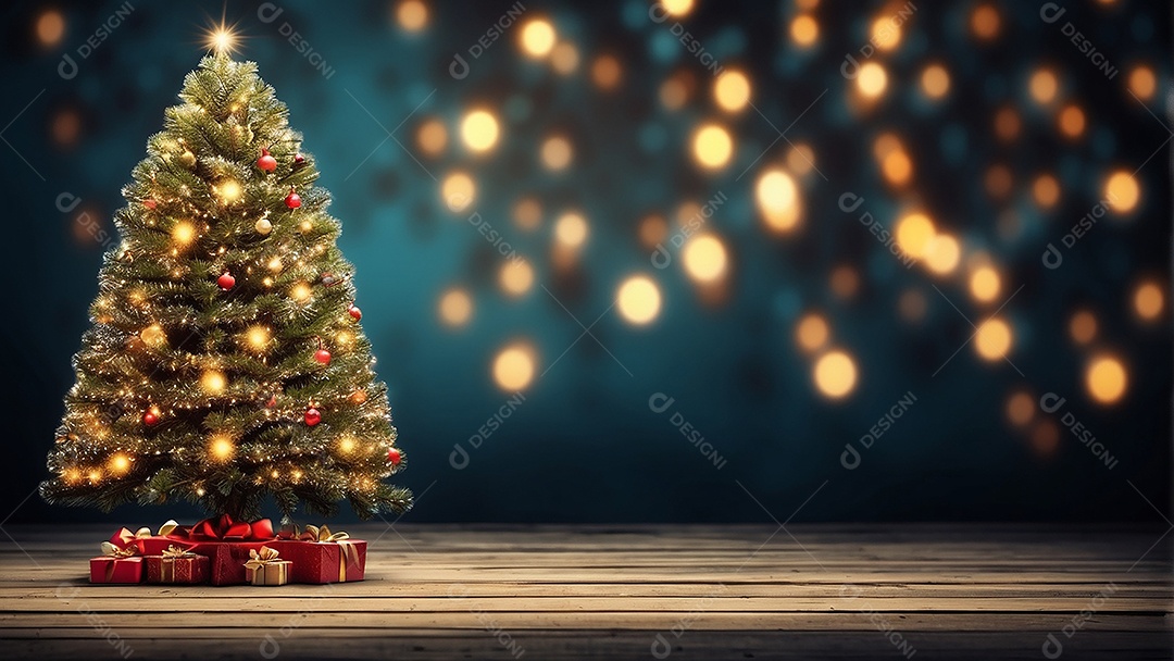 Àrvore de natal copyspace borrado