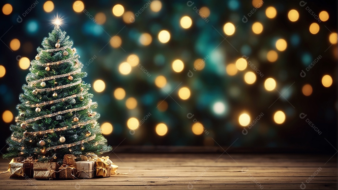 Àrvore de natal copyspace borrado