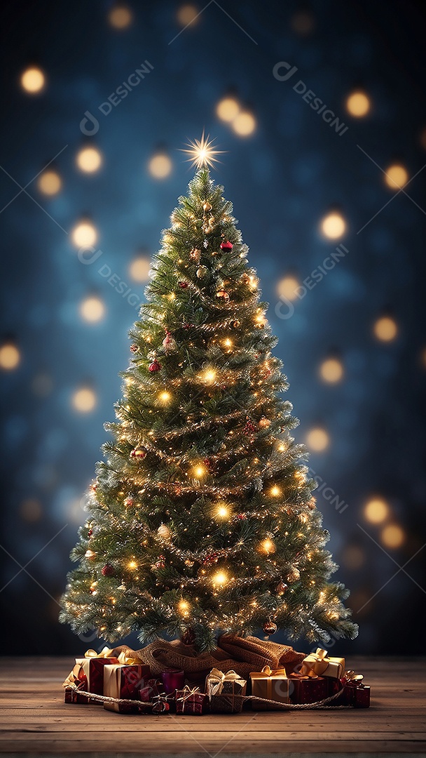 Àrvore de natal copyspace borrado