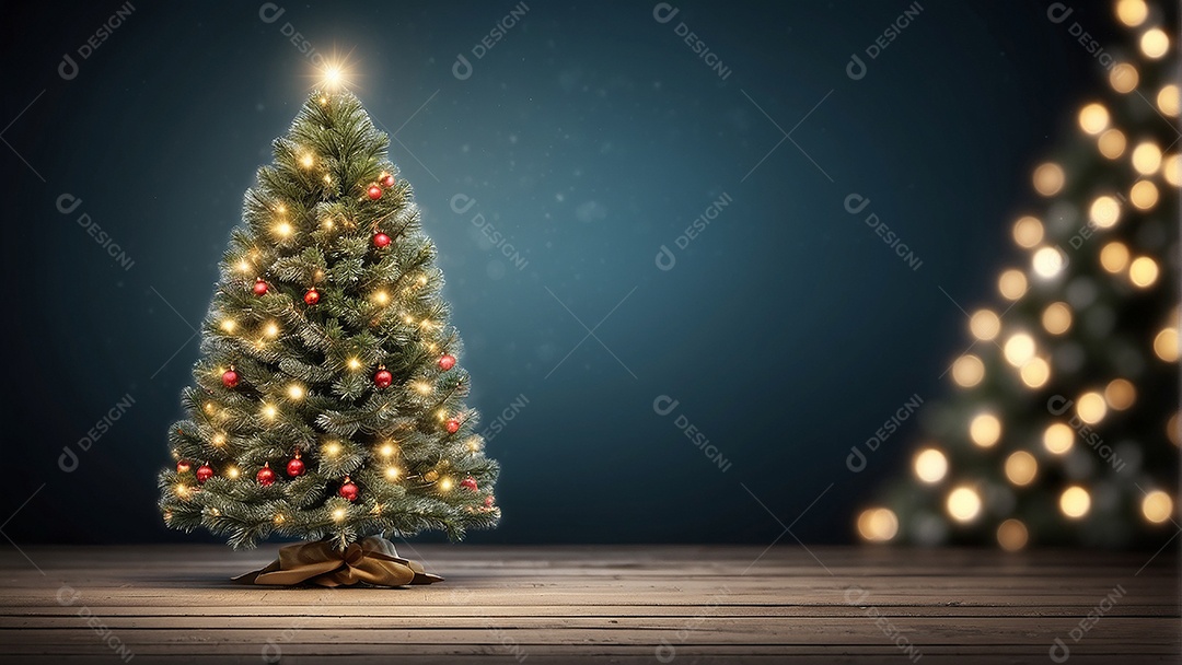 Àrvore de natal copyspace borrado