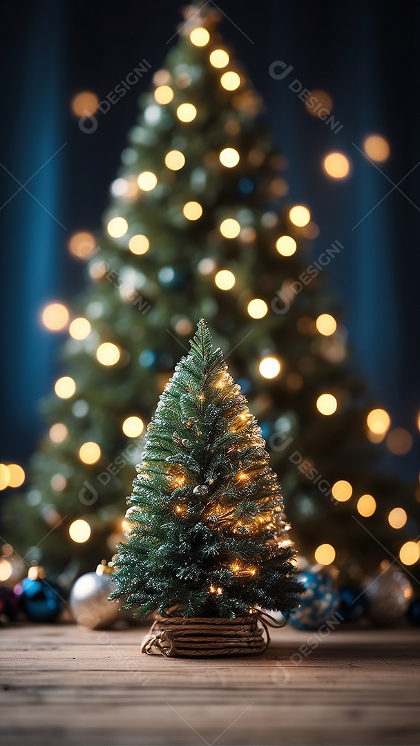 Àrvore de natal copyspace borrado