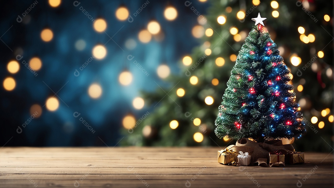 Àrvore de natal copyspace borrado